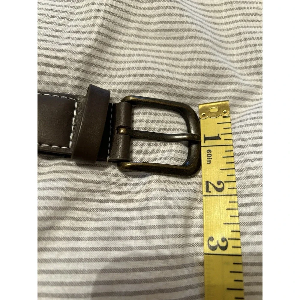 Oshkosh‎ B'Gosh Boys Size Medium Braided Woven Belt Navy Blue White Faux Leather